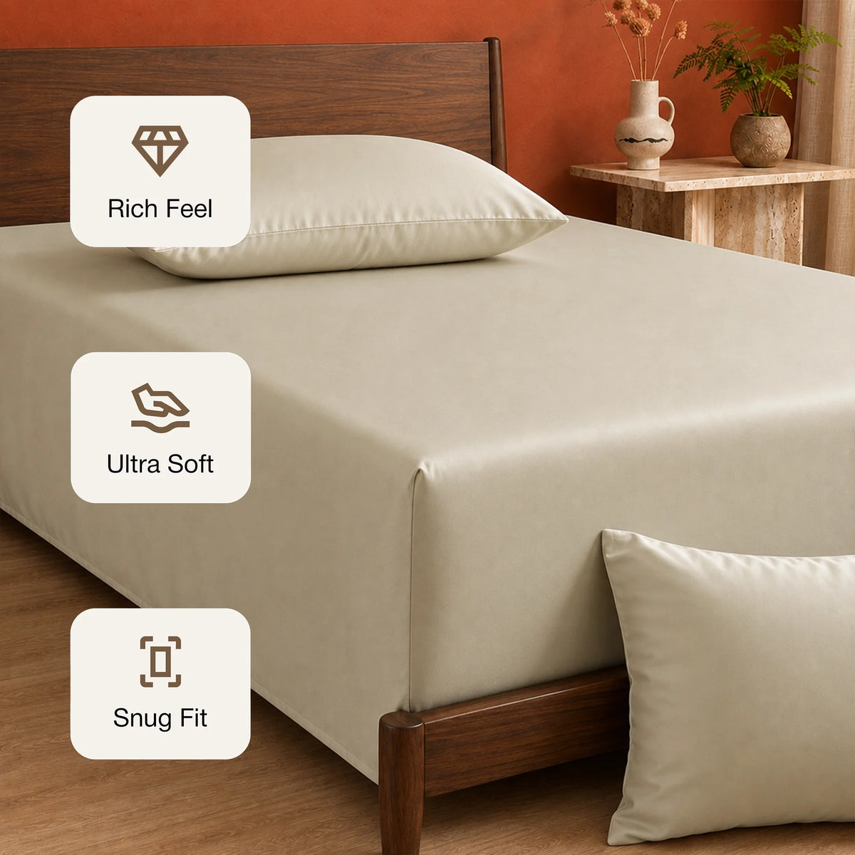 Organic Bamboo Fitted Sheet – Soft, Cool & Breathable-3