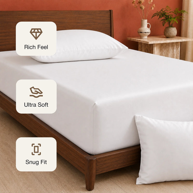 Organic Bamboo Fitted Sheet – Soft, Cool & Breathable-3