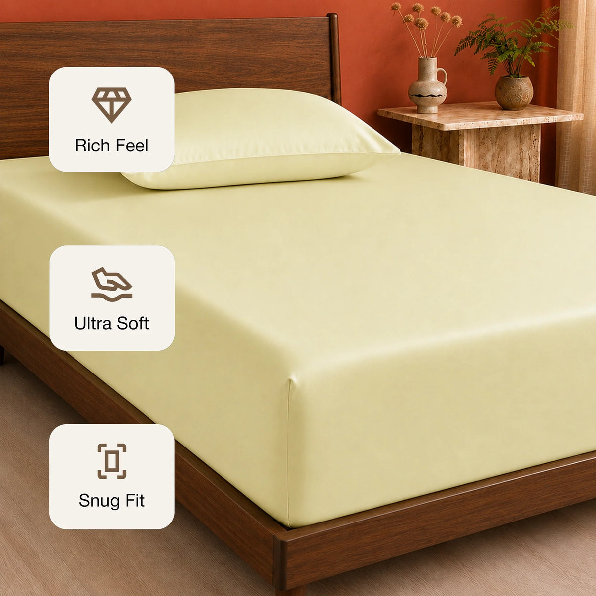 Organic Bamboo Fitted Sheet – Soft, Cool & Breathable-3