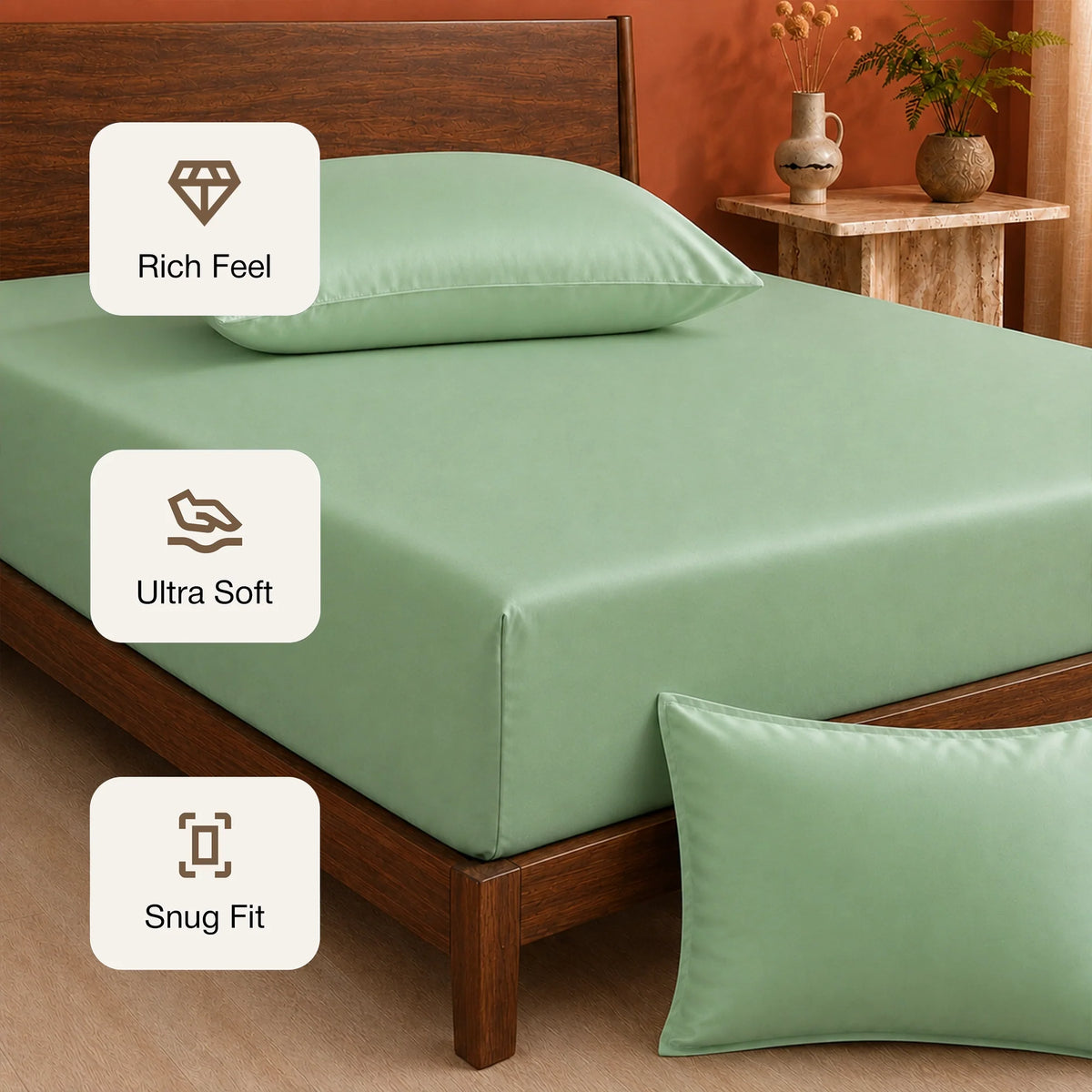 Organic Bamboo Fitted Sheet – Soft, Cool & Breathable-3