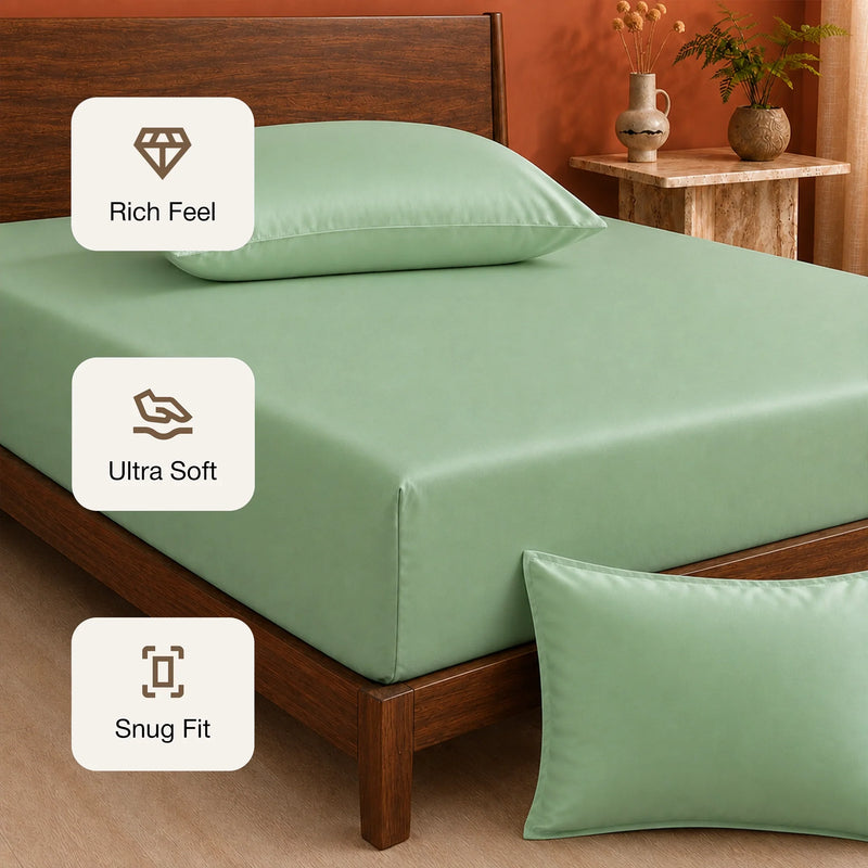 Organic Bamboo Fitted Sheet – Soft, Cool & Breathable-3