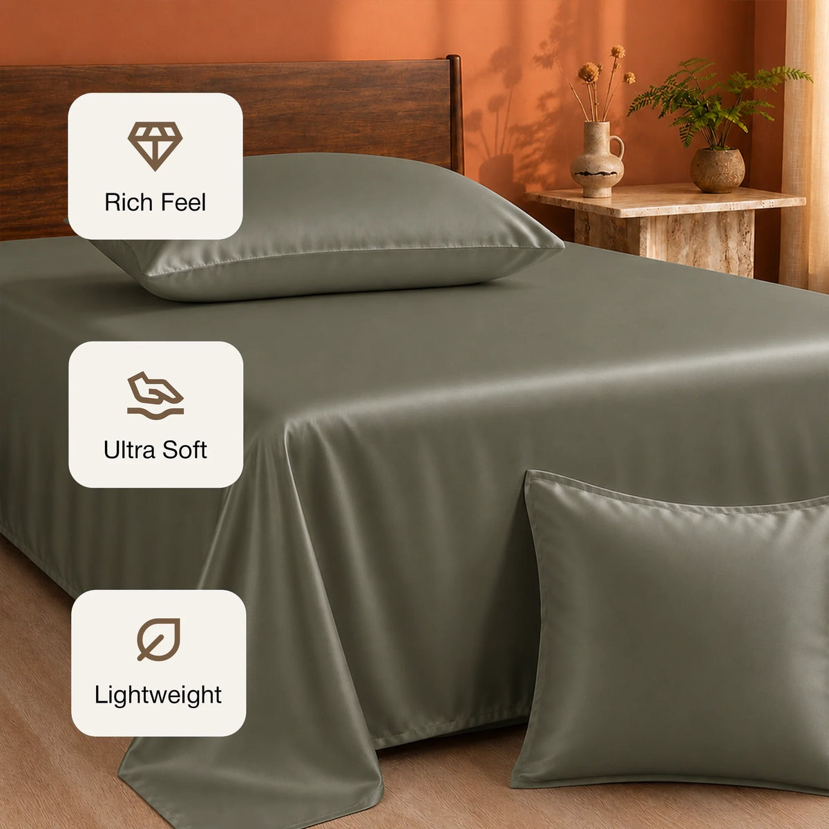 Organic Bamboo Bedsheet – Soft, Cool & Breathable-3