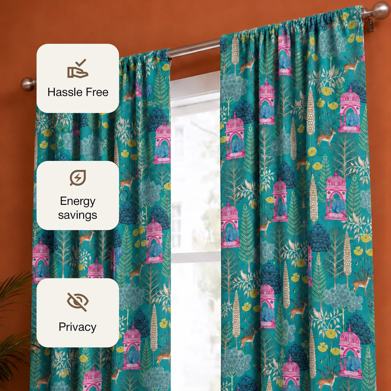 Imprimer Abstract - Digital Printed Blackout Curtain (Pichwai)-3
