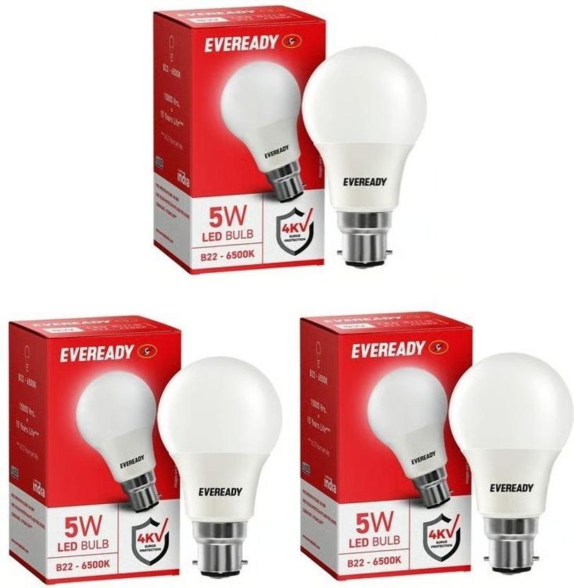 EVEREADY 5 W Basic Standard B22 LED Bulb