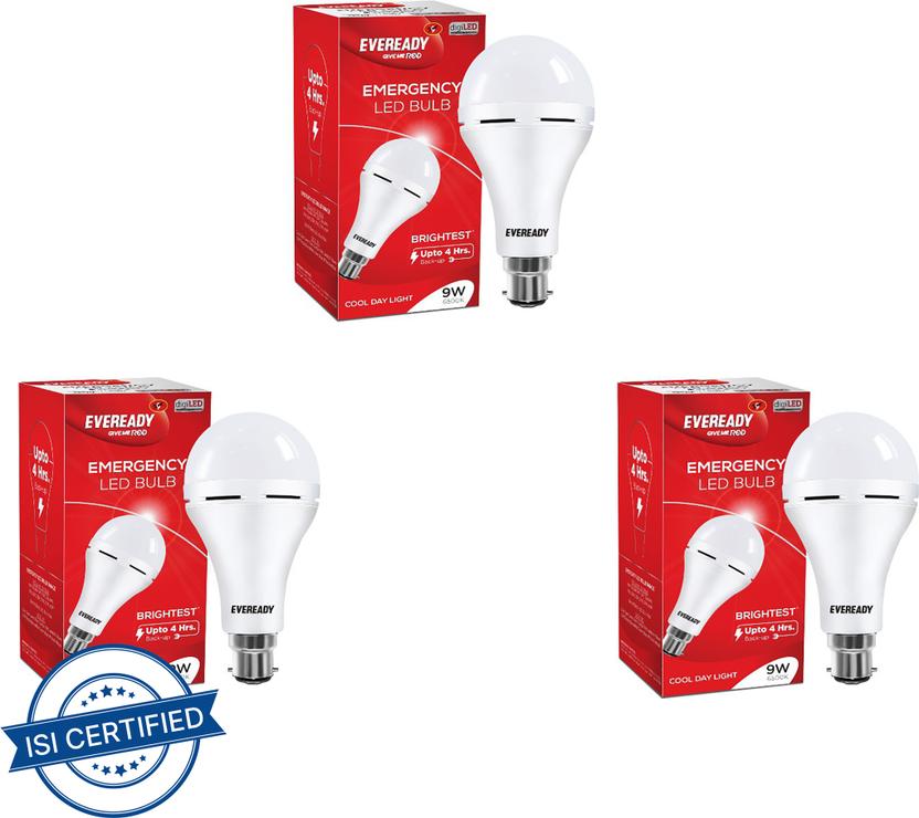 EVEREADY 9 W Inverter Round B22 D Inverter Bulb
