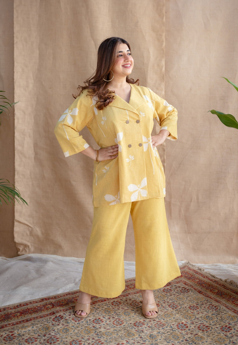 Zuelia Dabu Slub Cotton Co-ord Set