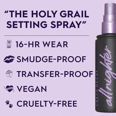 URBAN DECAY ALL NIGHTER NATURAL FINISH WATERPROOF SETTING SPRAY (OLD FORMULA)