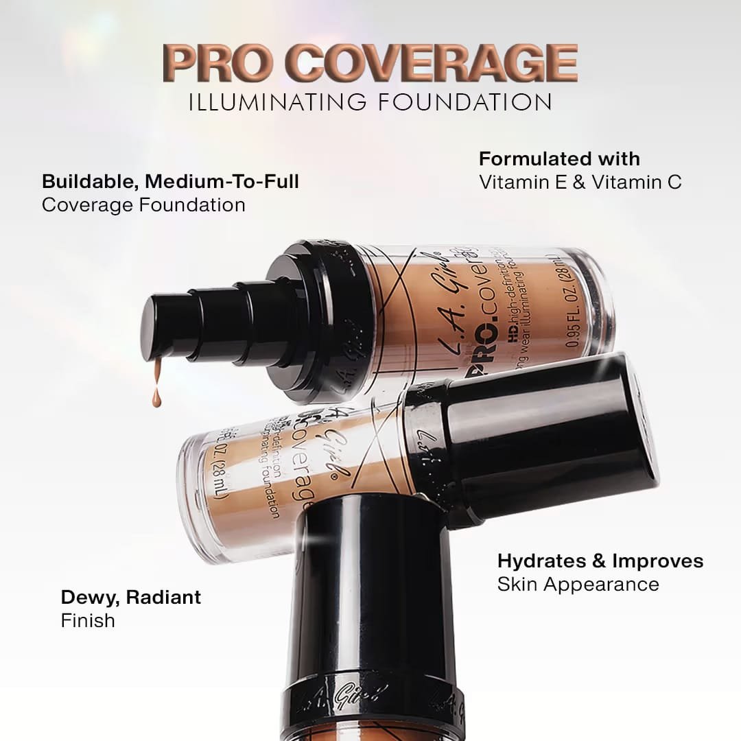 LA GIRL PRO COVERAGE HD FOUNDATION 28ML