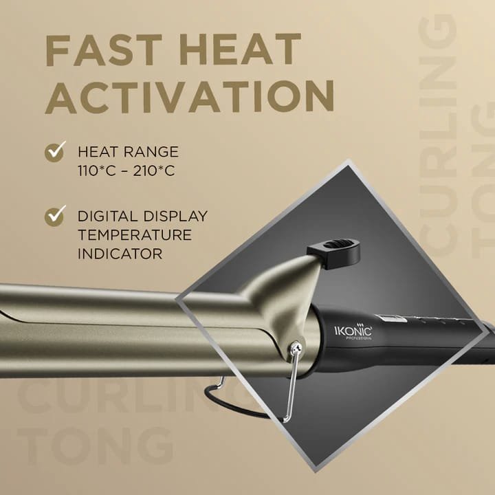 IKONIC Curling Tong BLACK