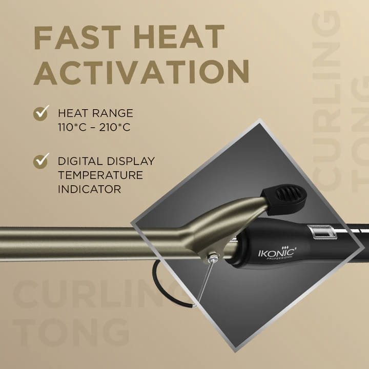 IKONIC Curling Tong BLACK
