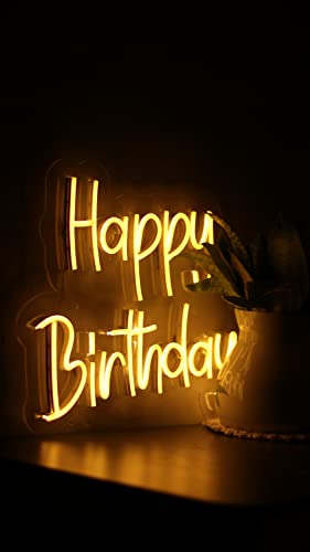 Happy Birthday 16 * 12 inches Neon Sign | Neon Signs India — Image 4