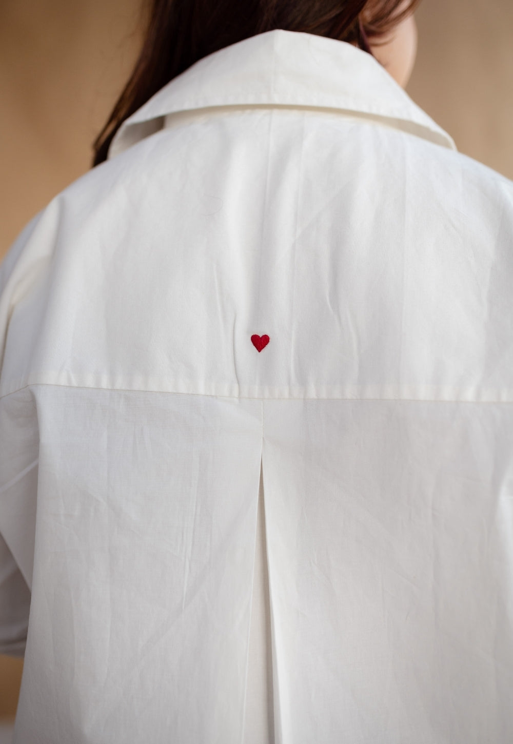 TIECO DyeVerse - White Poplin Cotton Embroidered Shirt