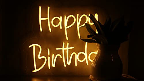 Happy Birthday 16 * 12 inches Neon Sign | Neon Signs India — Image 3