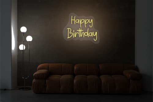 Happy Birthday 16 * 12 inches Neon Sign | Neon Signs India — Image 1