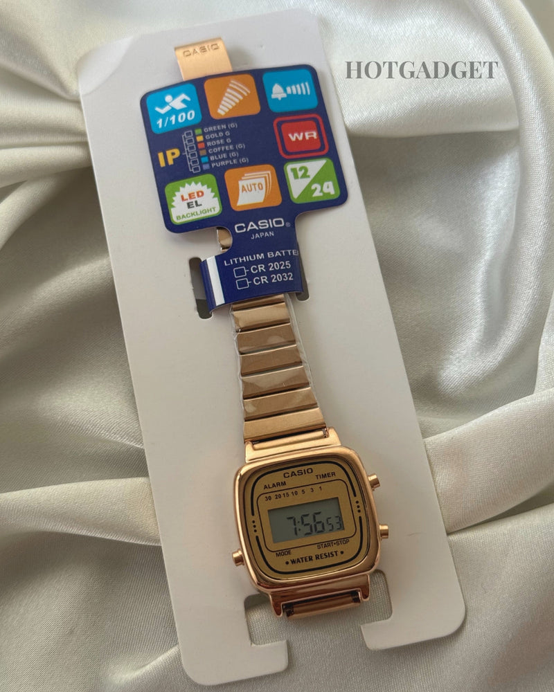 Vintage D124 Rose Gold (Digital Watch)