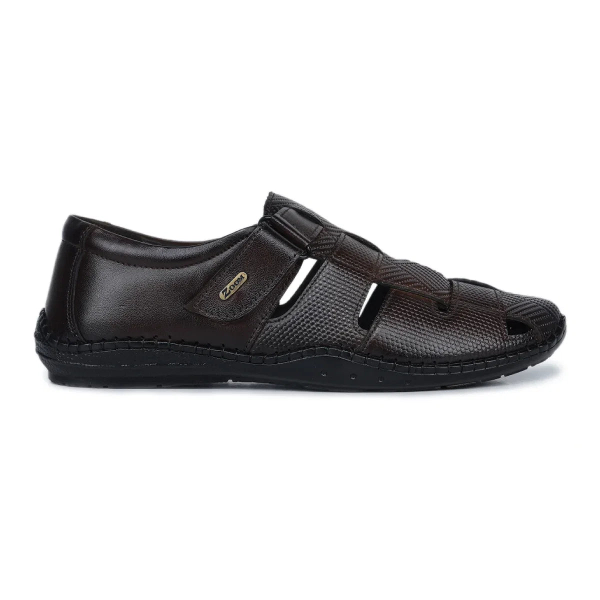 Original Leather Sandals for Men with Mat Weave Design & Cushioned Insole – 1901
