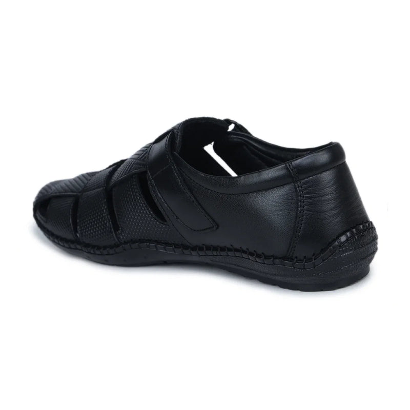 Original Leather Sandals for Men with Mat Weave Design & Cushioned Insole – 1901