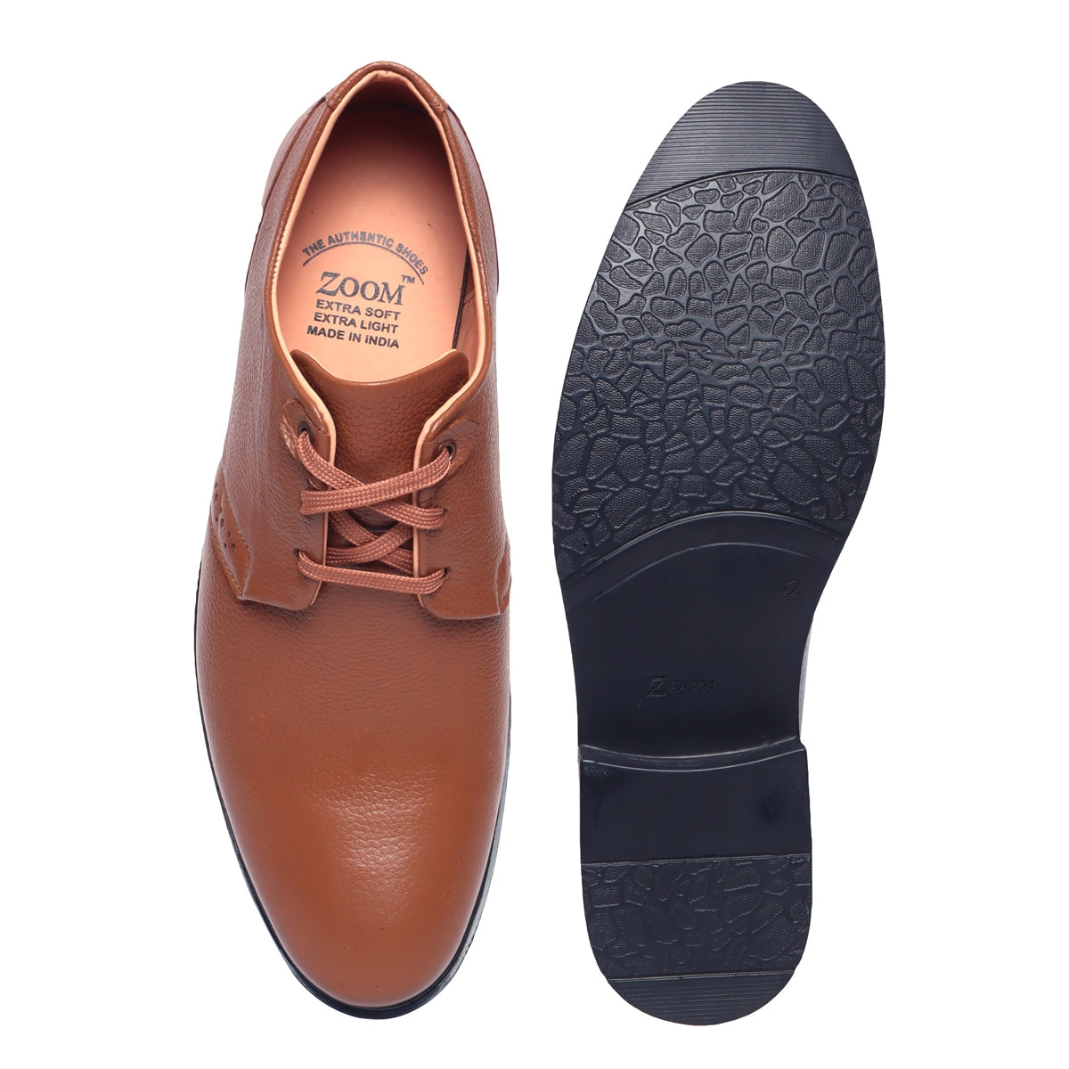 Men's Lace-Up Leather Shoes – B-52 (Black/Brown/Tan) | Zoom Shoes