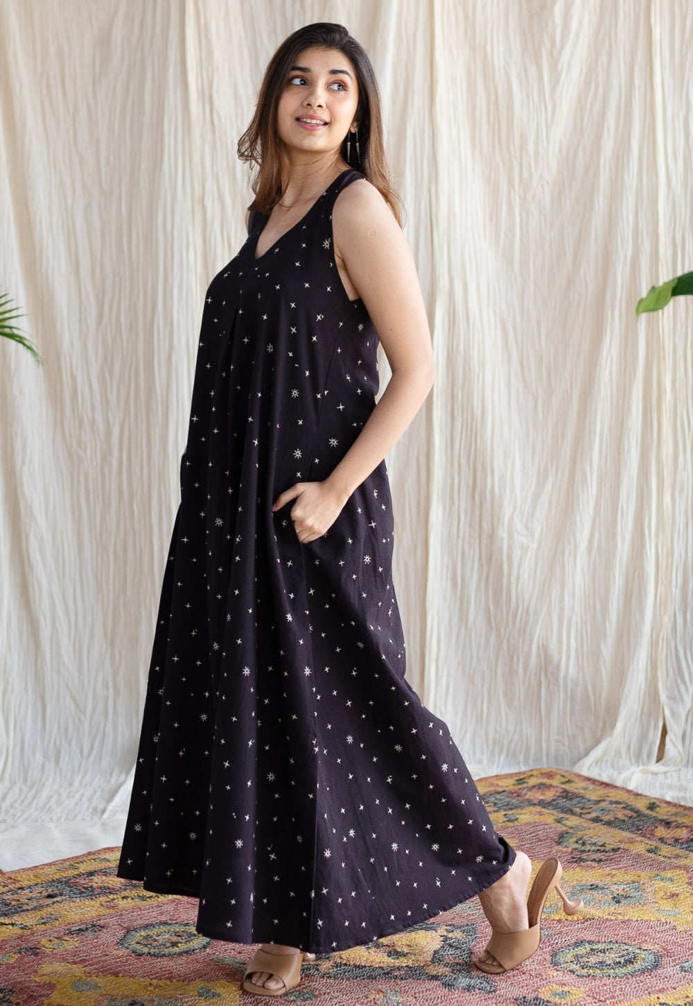 Ditya Ajrakh Cotton Dress
