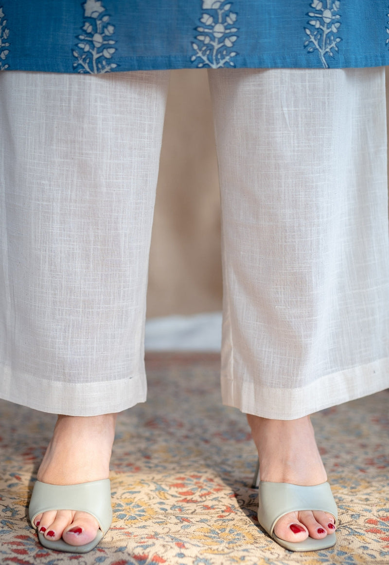 Yashi Slub Cotton Straight Pant
