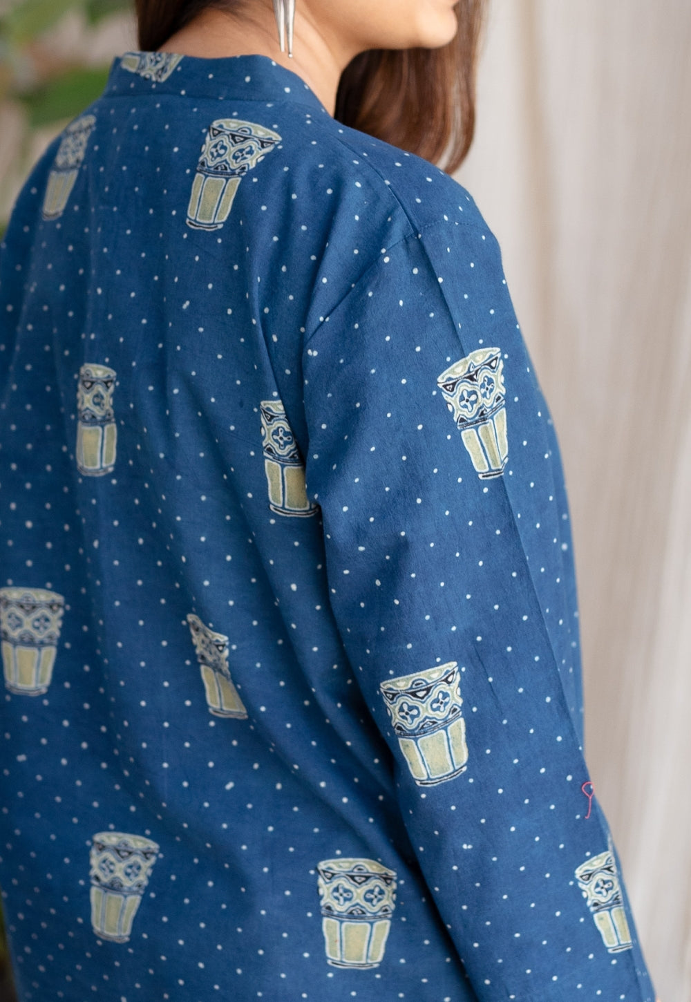 Bombay Irani Chai Ajrakh Cotton Kurta