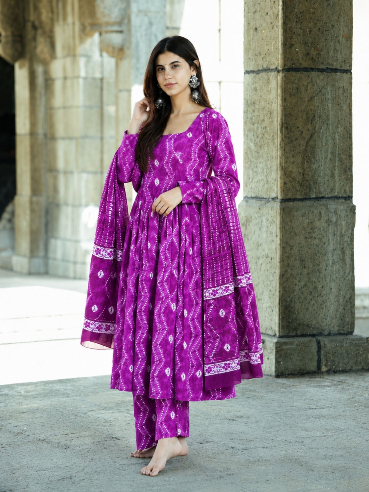 Sajni Three Piece Anarkali Set