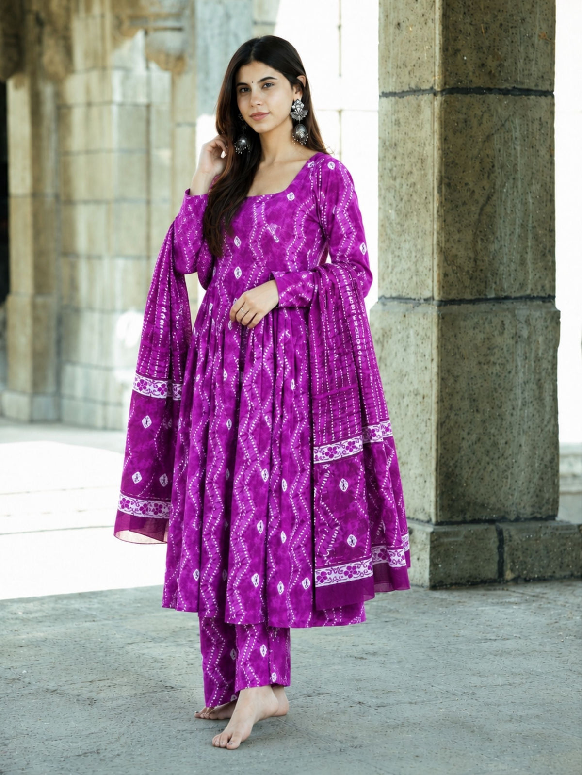 Sajni Three Piece Anarkali Set