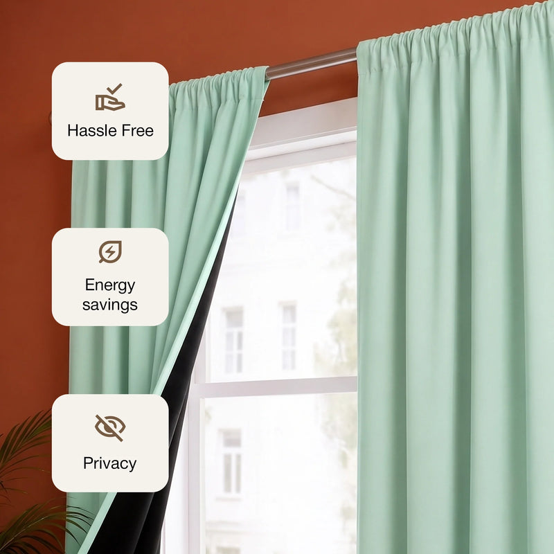 Fort Essential - Black Backing Blackout Curtain-3