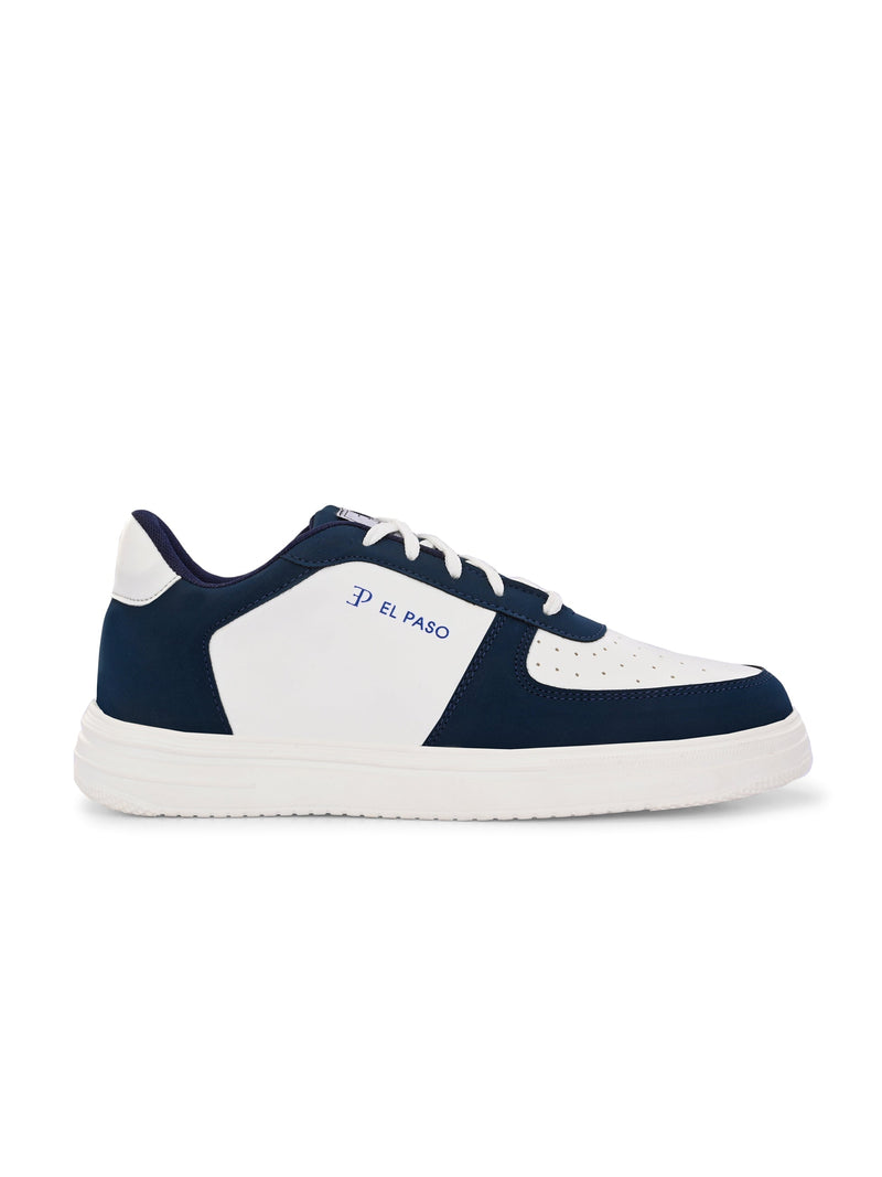 Men Solid Lace Up Sneakers-3