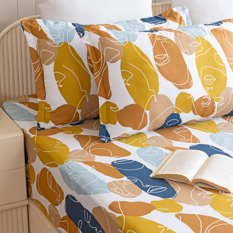 Imprimer Faces of Color - Fitted Sheet-3