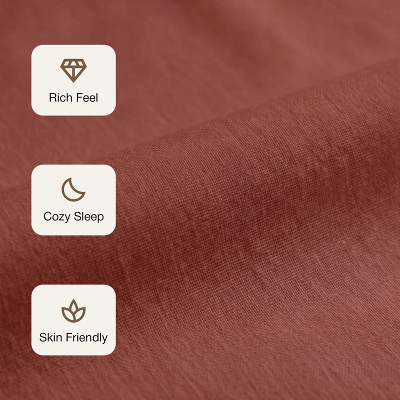 Fort Nightingale - Solid Bedsheet (Maroon)-3