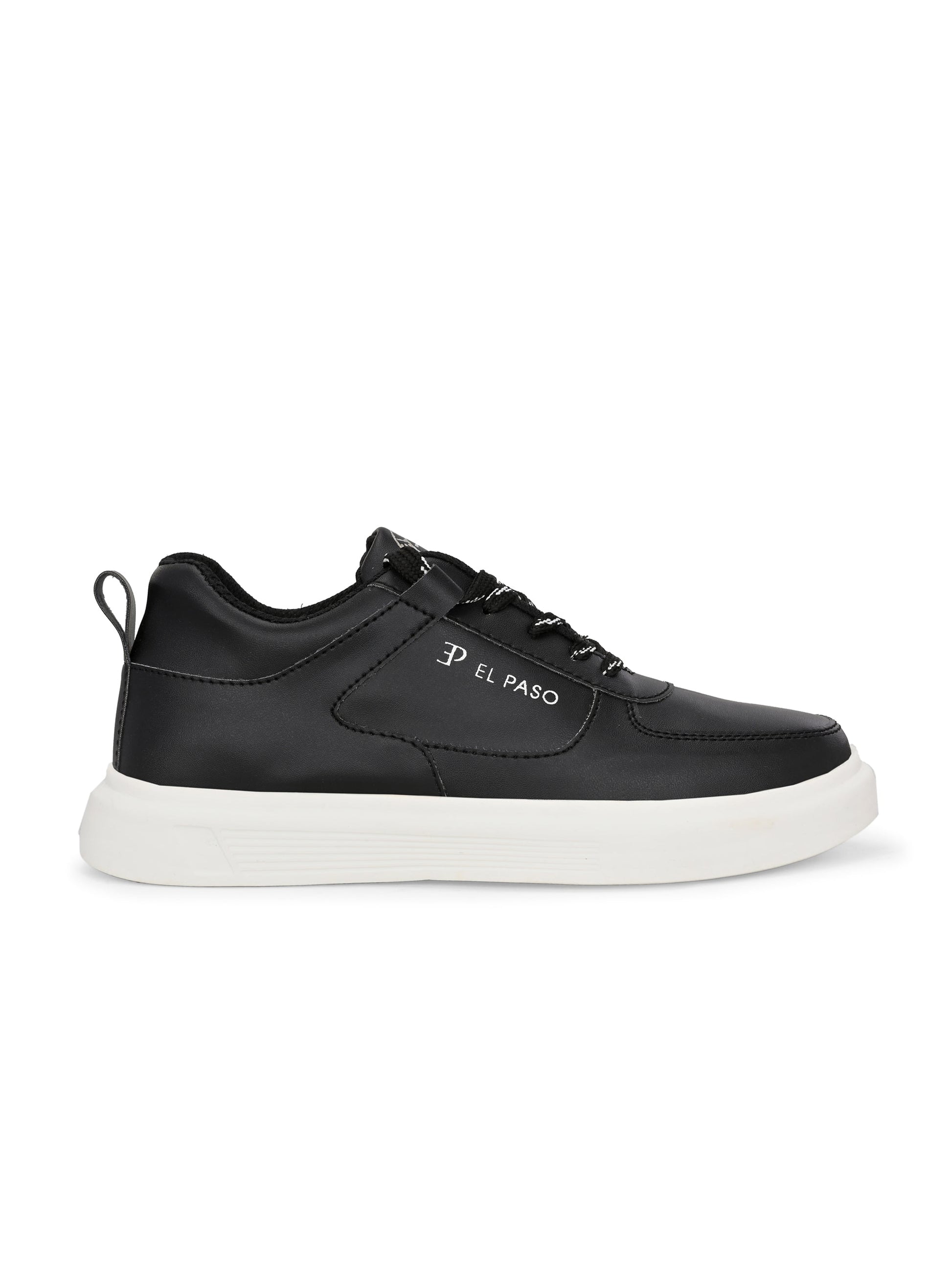 EL PASO Faux Leather Casual Lace Up Sneakers For Women-9