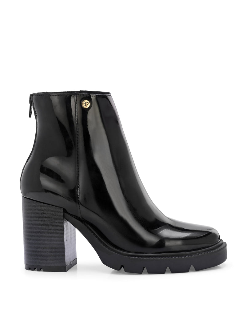 EL PASO Women Faux Leather Casual Chelsea Boots-5