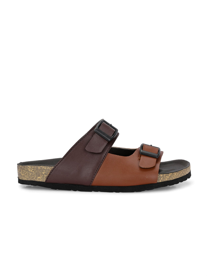 Elegant Sandstone Leather Slip-On Sandal-38