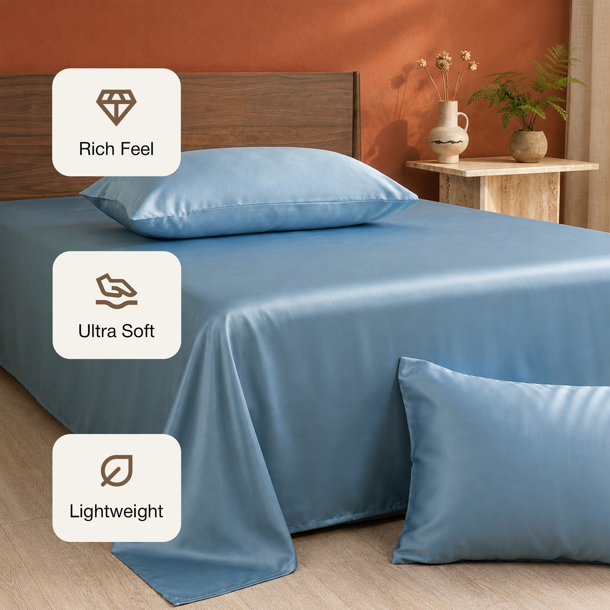 Organic Bamboo Bedsheet – Soft, Cool & Breathable-3
