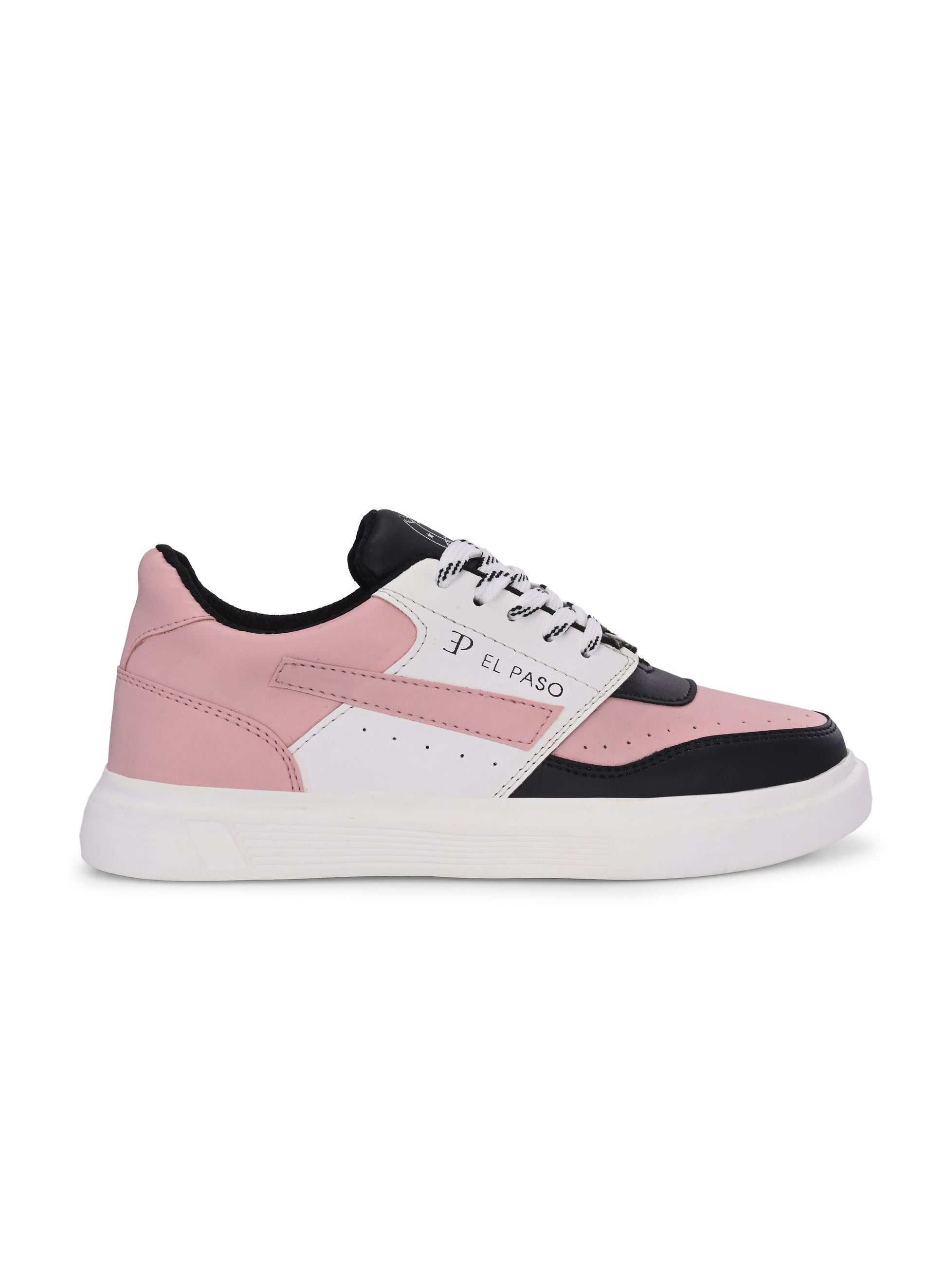 EL PASO Faux Leather Casual Lace Up Sneakers For Women-22