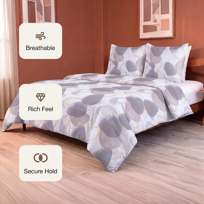 Spheres of Serenity - Printed Duvet Cover (Multicolor)-3
