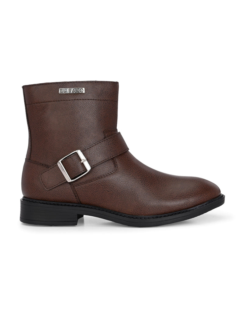 El Paso Women Faux Leather Casual Chelsea Boots-17