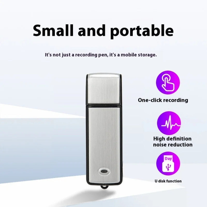 X09 Mini 8GB HD Voice Recorder USB Flash Drive Audio Voice Recording Device