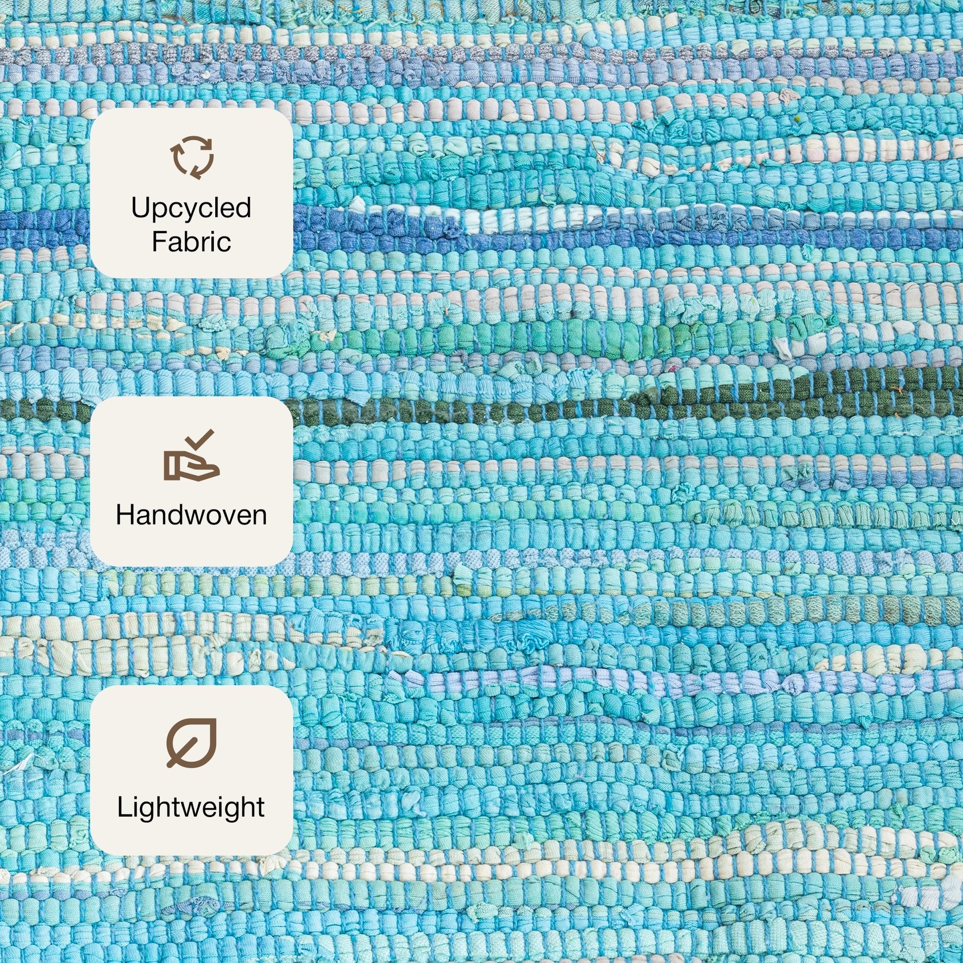 Earthology Harmony - Recycled Rug (Turquoise)-3