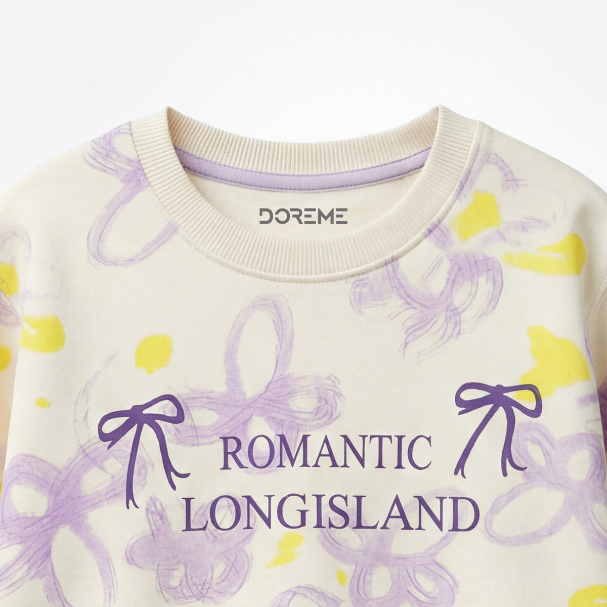 Lavender Long Island Cotton Cropped Co-ord Set