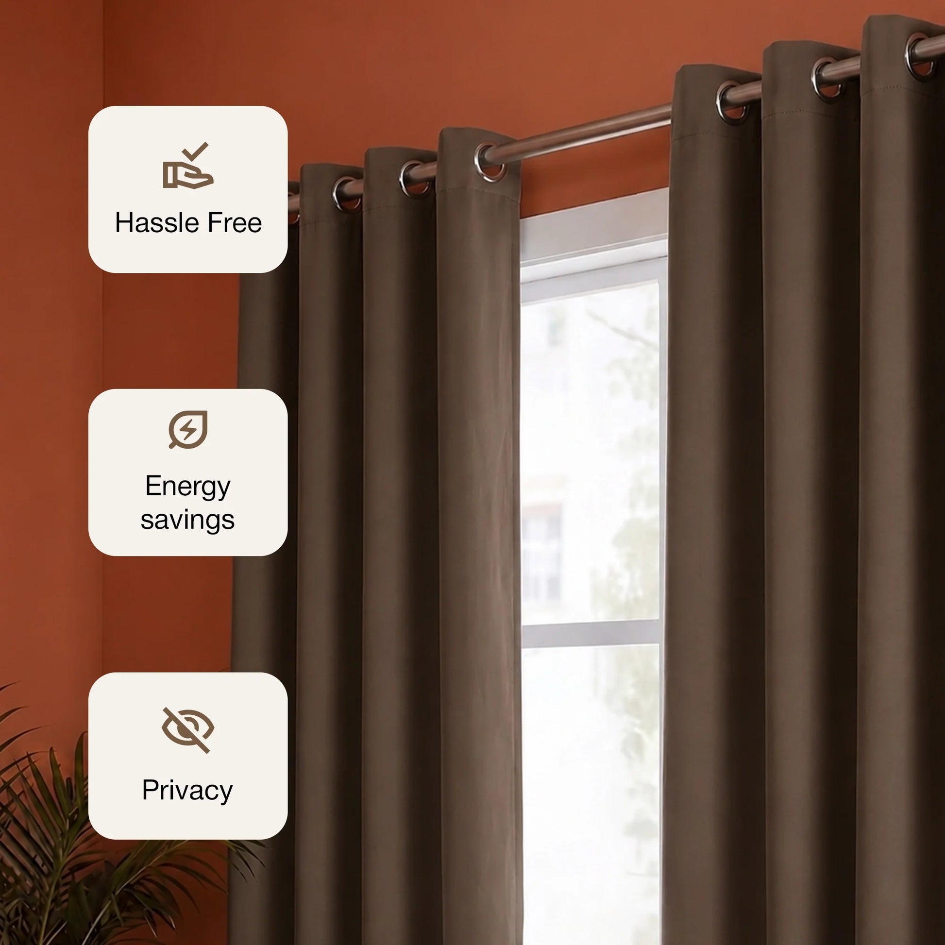 Fort Essential - Black Backing Blackout Curtain-3