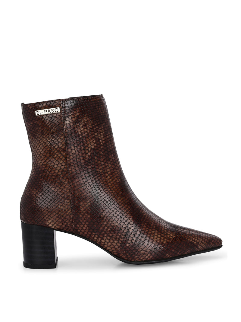El Paso Women Faux Leather Casual Chelsea Boots-11