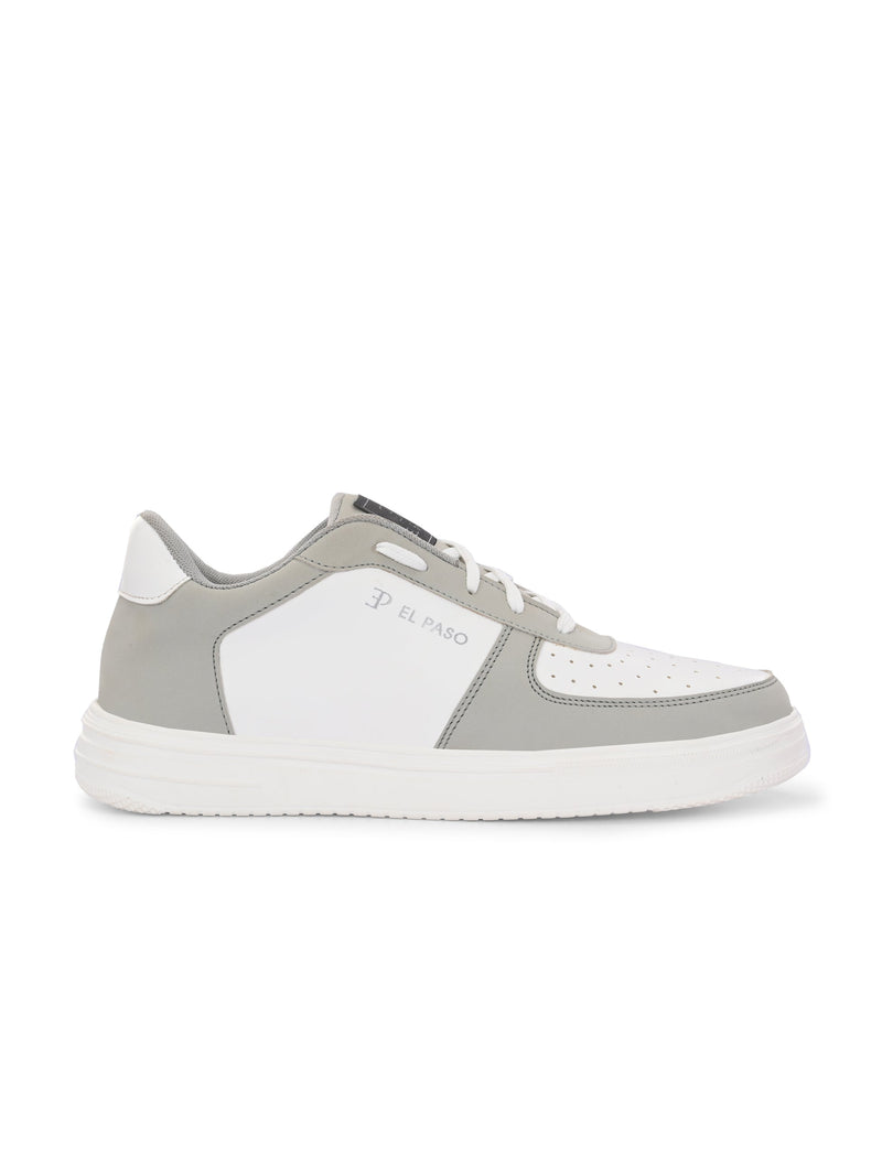 Men Solid Lace Up Sneakers-10