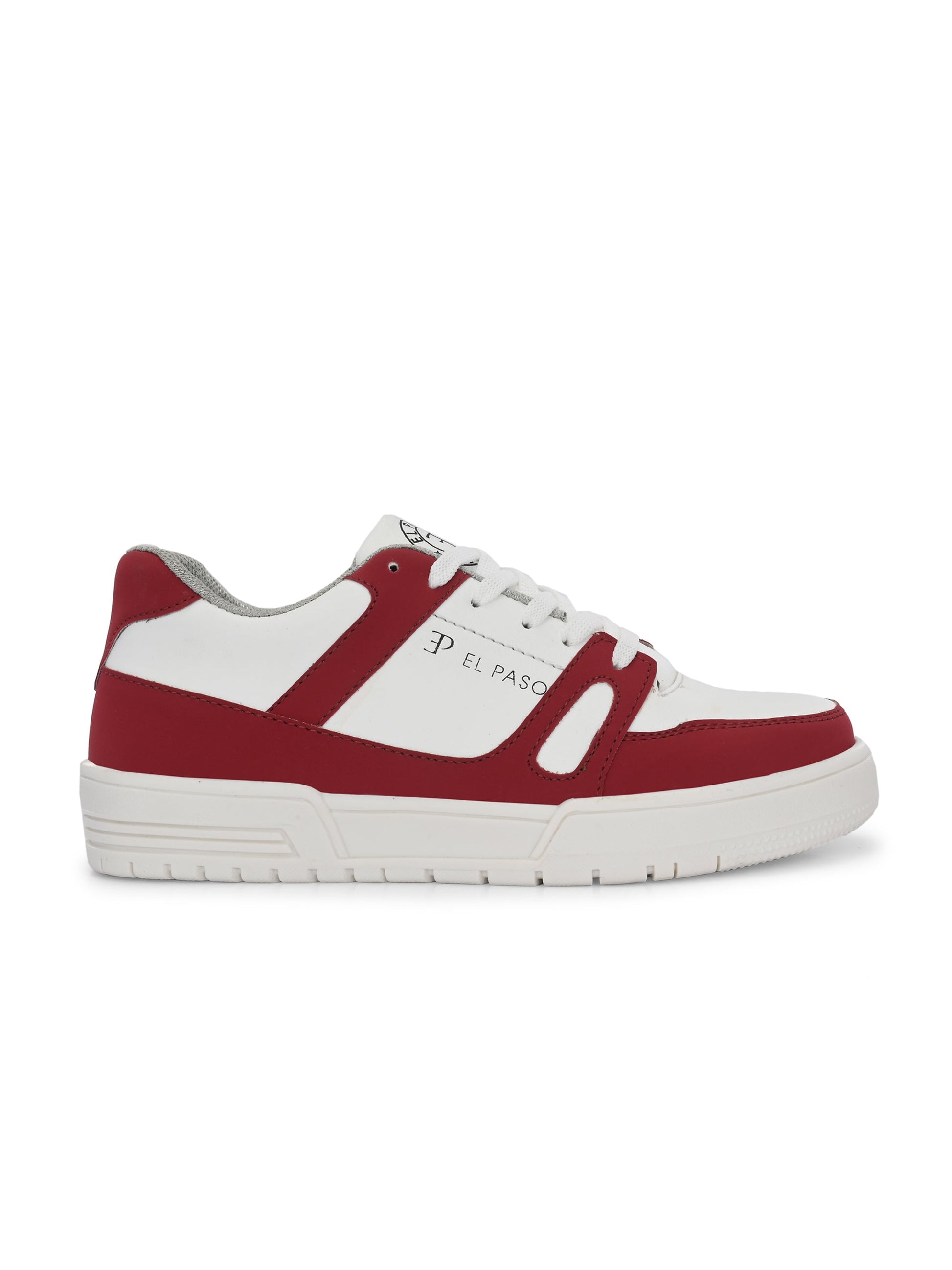 EL PASO Faux Leather Casual Shoes Lace Up Sneakers For Women-30