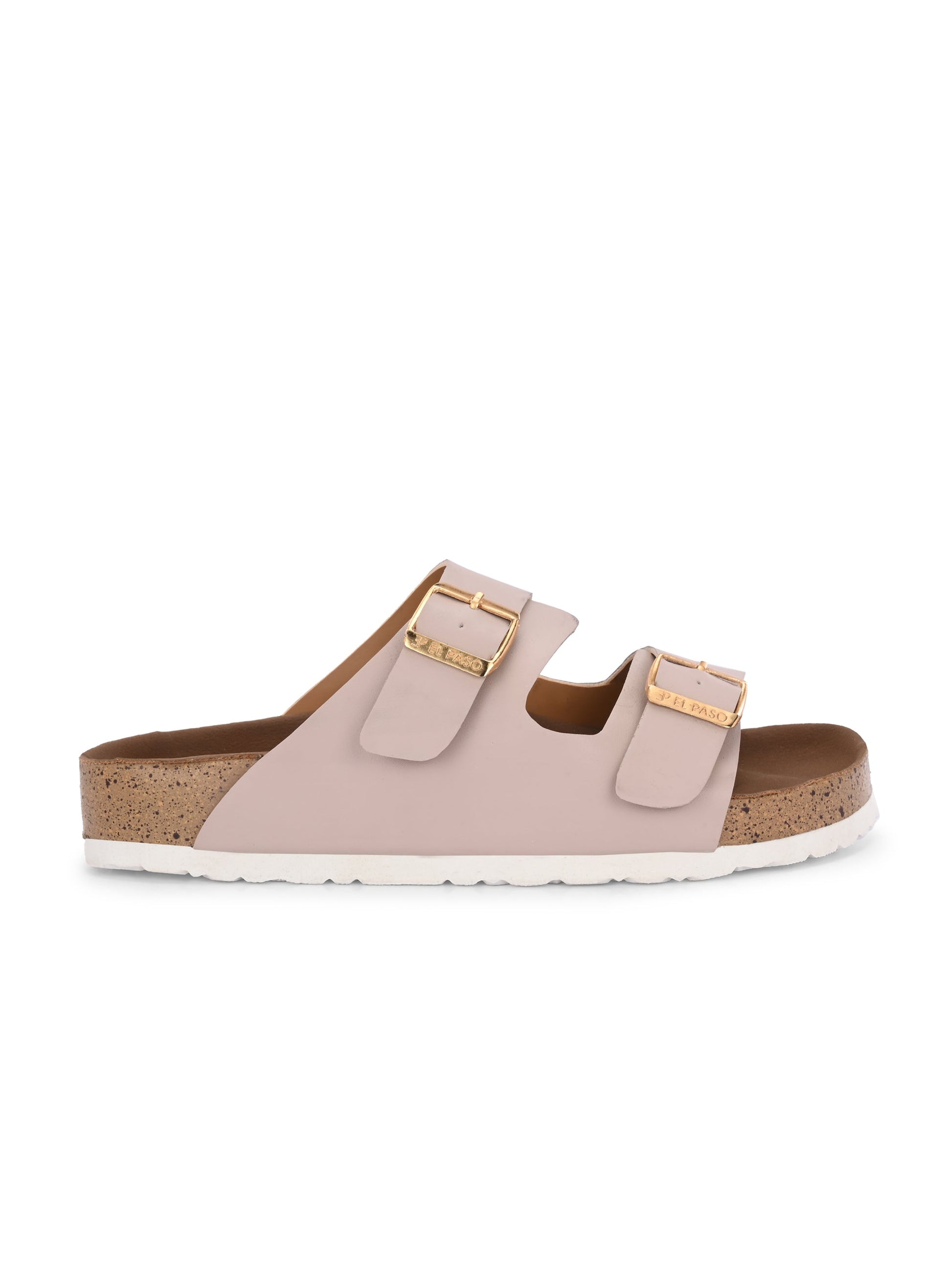Luxurious Camel Leather Double-Strap Sandal For Women-4