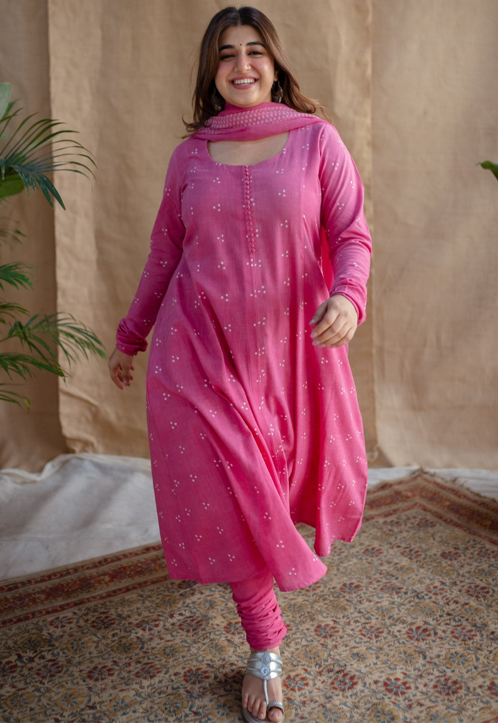 Nazera Slub Cotton Churidar