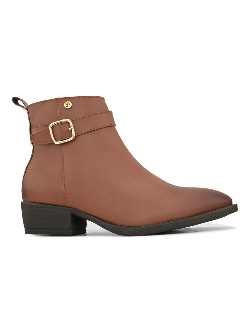 EL PASO Women Faux Leather Casual Chelsea Boots-9