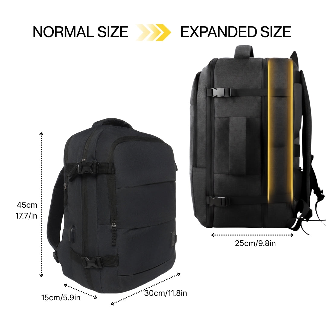 Commuter Black backpack-3