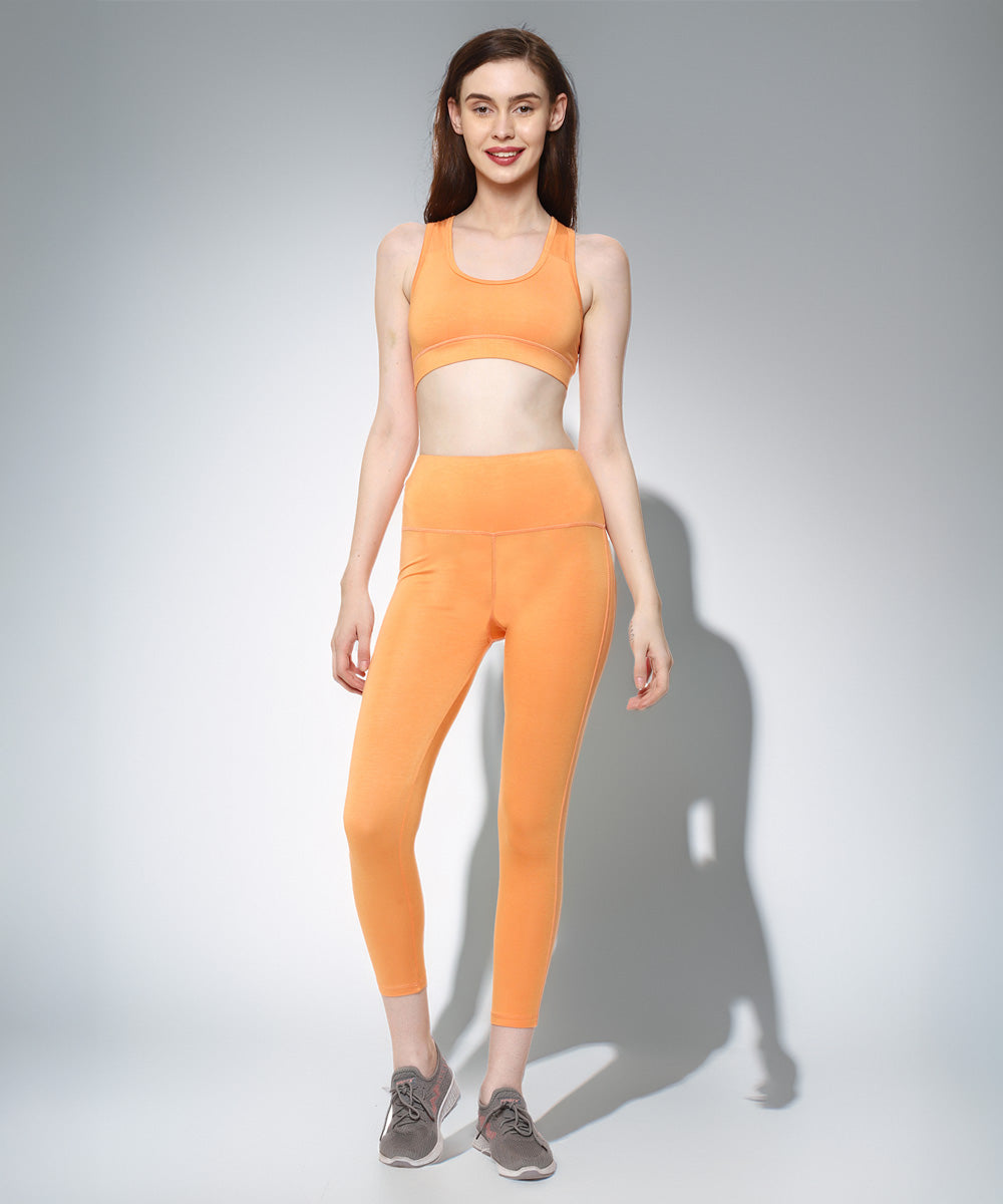Naturefab Women's Bamboo Coórds Set Papaya-1